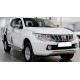 Пороги с площадкой алюминиевый лист для Mitsubishi L200 2015-2019