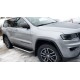 Пороги с площадкой алюминиевый лист для Jeep Grand Cherokee 2013-2017