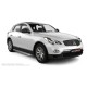 Пороги с площадкой нержавеющий лист с проступью для Infiniti EX35/QX50 2007-2016