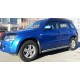 Пороги с площадкой чёрный алюминиевый лист для Suzuki Grand Vitara 5 дверей 2005-2011