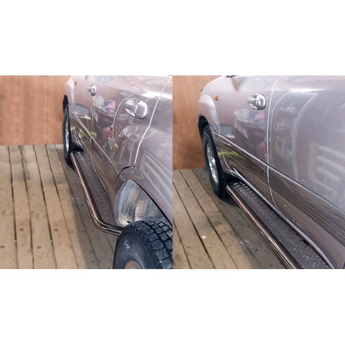 Пороги с площадкой алюминиевый лист для Lexus LX-470 2002-2007