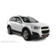Пороги с площадкой нержавеющий лист с проступью для Chevrolet Captiva 2006-2011