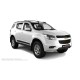 Пороги алюминиевые чёрные для Chevrolet TrailBlazer 2013-2018