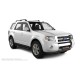 Пороги алюминиевые чёрные для Ford Escape 2007-2012