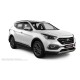 Пороги алюминиевые чёрные для Hyundai Santa Fe 2012-2015