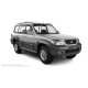 Пороги алюминиевые чёрные для Hyundai Terracan 2001-2006