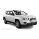 Пороги алюминиевые с нержавеющей площадкой для Jeep Compass 2013-2016