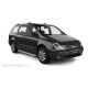 Пороги алюминиевые с нержавеющей площадкой для Kia Carnival 2002-2006