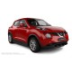 Пороги алюминиевые чёрные для Nissan Juke 2014-2018