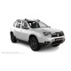 Пороги алюминиевые чёрные для Renault Duster 2011-2015