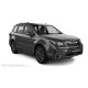 Пороги алюминиевые чёрные для Subaru Forester 2013-2016