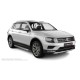 Пороги с площадкой нержавеющий лист с проступью для Volkswagen Tiguan 2016-2020