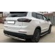 Пороги с площадкой чёрный алюминиевый лист для Chery Tiggo 8 Pro Max 2022-2024