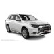 Пороги алюминиевые ОЕМ BMW-стиль для Mitsubishi Outlander 2018-2024