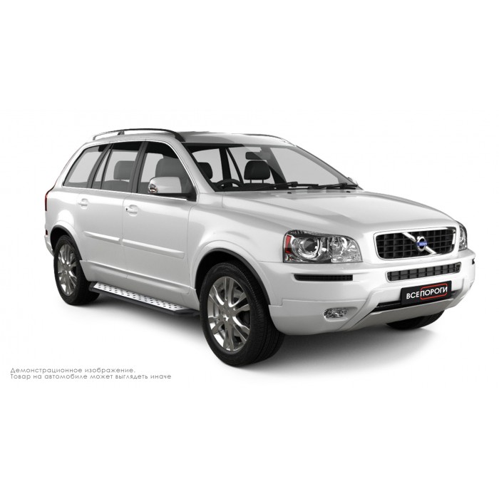 Пороги алюминиевые ОЕМ BMW-стиль для Volvo XC90 2006-2014