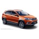 Пороги алюминиевые в полоску для Chery Tiggo 2 2017-2020