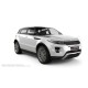 Пороги алюминиевые в полоску для Range Rover Evoque 2011-2015