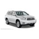 Пороги алюминиевые в полоску для Toyota Highlander 2007-2010