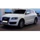 Пороги с площадкой нержавеющий лист с проступью кроме S-line для Audi Q5 2008-2016