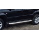 Пороги с площадкой алюминиевый лист для Toyota Fortuner 2020-2024