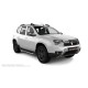 Пороги с площадкой чёрный алюминиевый лист для Renault Duster 2015-2021