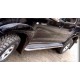 Пороги с площадкой алюминиевый лист для Toyota Hilux 2005-2011