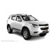 Пороги алюминиевые с нержавеющей площадкой для Chevrolet TrailBlazer 2013-2018