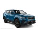 Пороги алюминиевые с нержавеющей площадкой для Geely Atlas 2018-2022