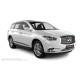 Пороги алюминиевые чёрные для Infiniti JX35 2012-2014