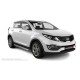 Пороги с площадкой нержавеющий лист с проступью для Kia Sportage 2010-2015