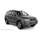 Пороги алюминиевые с нержавеющей площадкой для Kia Sorento 2002-2009
