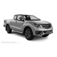 Пороги алюминиевые с нержавеющей площадкой для Mazda>Mazda BT-50 2007-2012 2007-2012