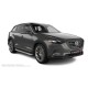 Пороги алюминиевые с нержавеющей площадкой для Mazda CX-9  2017-2024