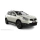 Пороги с площадкой нержавеющий лист с проступью для Nissan Qashqai +2 2007-2010