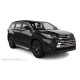 Пороги с площадкой нержавеющий лист с проступью для Toyota Highlander 2016-2019