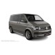 Пороги с площадкой нержавеющий лист с проступью для Volkswagen Transporter 2015-2024