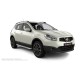 Пороги алюминиевые с нержавеющей площадкой для Nissan Qashqai 2010-2014