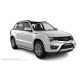 Пороги алюминиевые с нержавеющей площадкой для Suzuki Grand Vitara 2012-2015