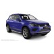 Пороги алюминиевые с нержавеющей площадкой для Volkswagen Touareg 2014-2017