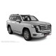 Пороги с площадкой алюминиевый лист для Toyota Land Cruiser 300 2021-2024