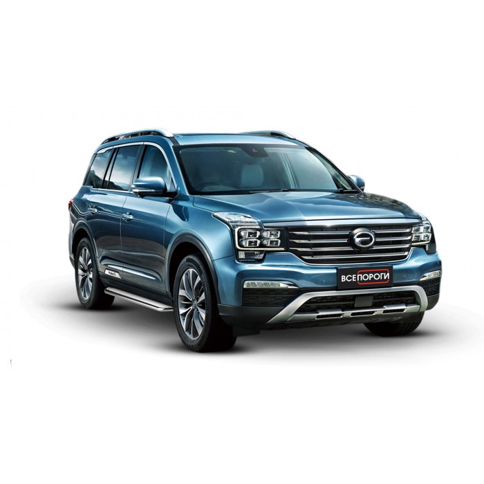 Пороги с площадкой алюминиевый лист для GAC GS8 2016-2023
