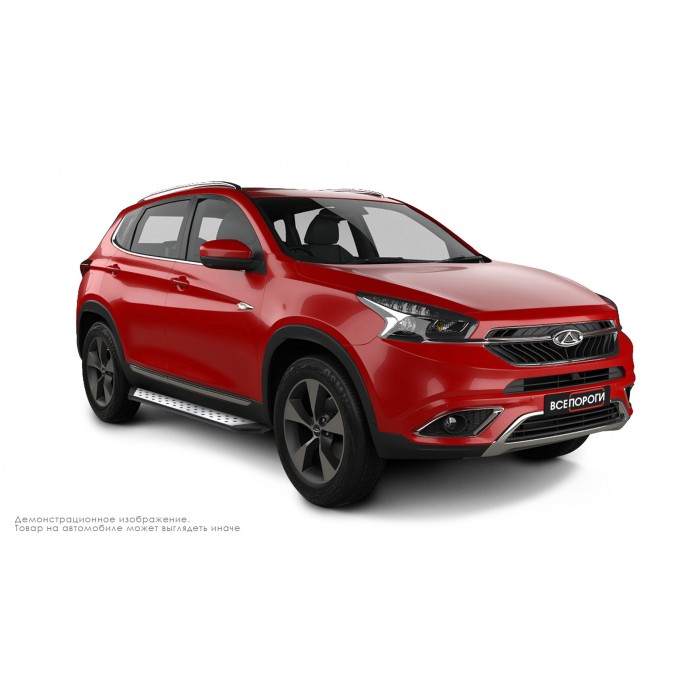 Пороги алюминиевые ОЕМ BMW-стиль для Chery Tiggo 7 2020-2024