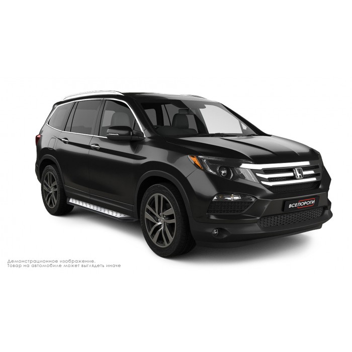 Пороги алюминиевые ОЕМ BMW-стиль для Honda Pilot 2016-2022