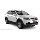 Пороги алюминиевые в полоску для Chevrolet Captiva 2006-2011