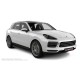Пороги алюминиевые в полоску для Porsche Cayenne 2018-2024