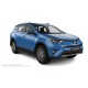 Пороги алюминиевые в полоску для Toyota RAV4 2013-2015