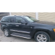 Пороги с площадкой чёрный алюминиевый лист для Jeep Grand Cherokee 2004-2010