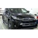 Пороги с площадкой алюминиевый лист для Toyota Highlander 2016-2019