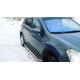 Пороги с площадкой алюминиевый лист для Nissan Qashqai +2 2007-2010