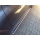 Пороги с площадкой чёрный алюминиевый лист для Chevrolet TrailBlazer 2001-2011